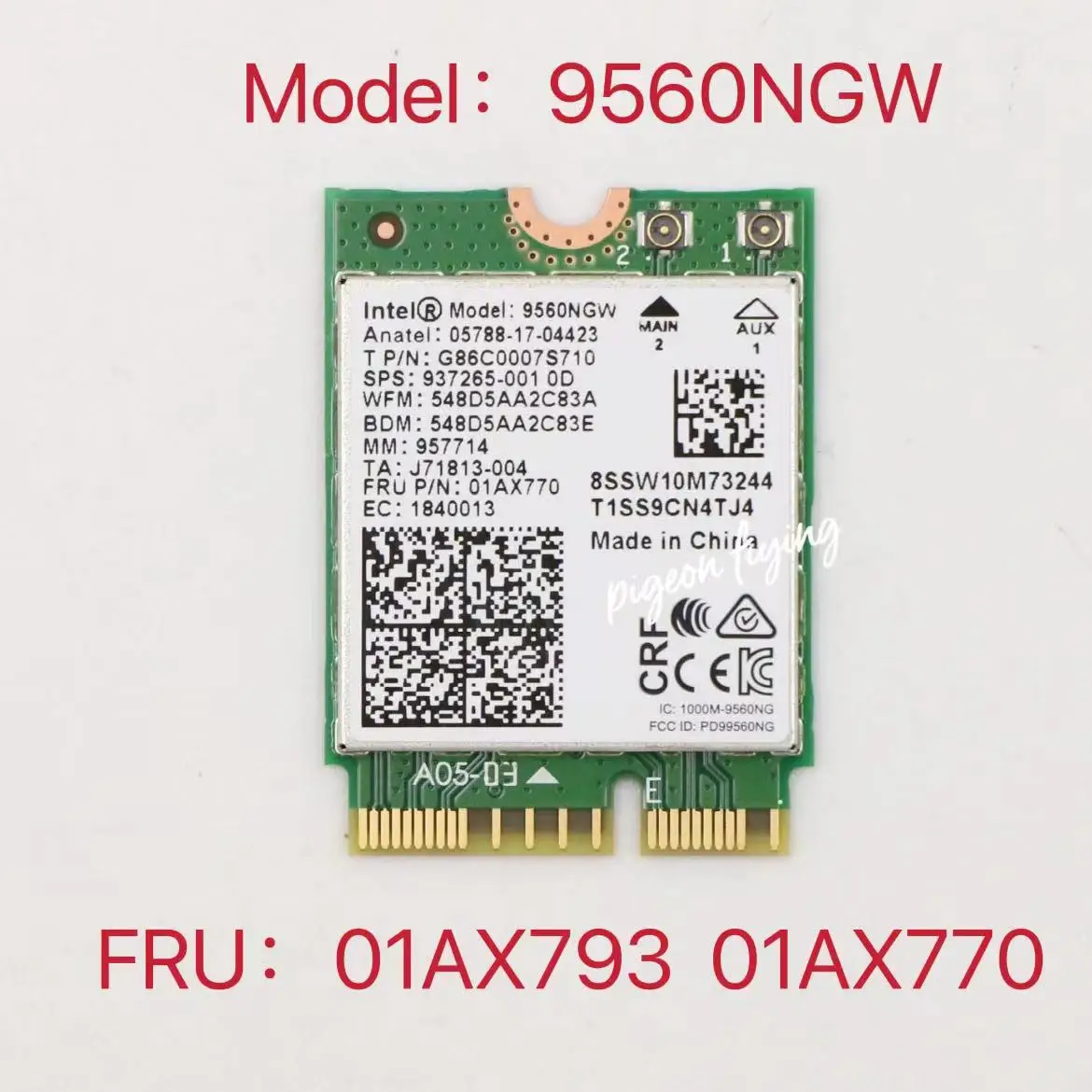 

9560 AC 9560NGW Bt5.0 для ThinkPad P52 P72, P1,X1 Extreme 1st, L390, L13, P330 FRU: 01AX770 01AX793