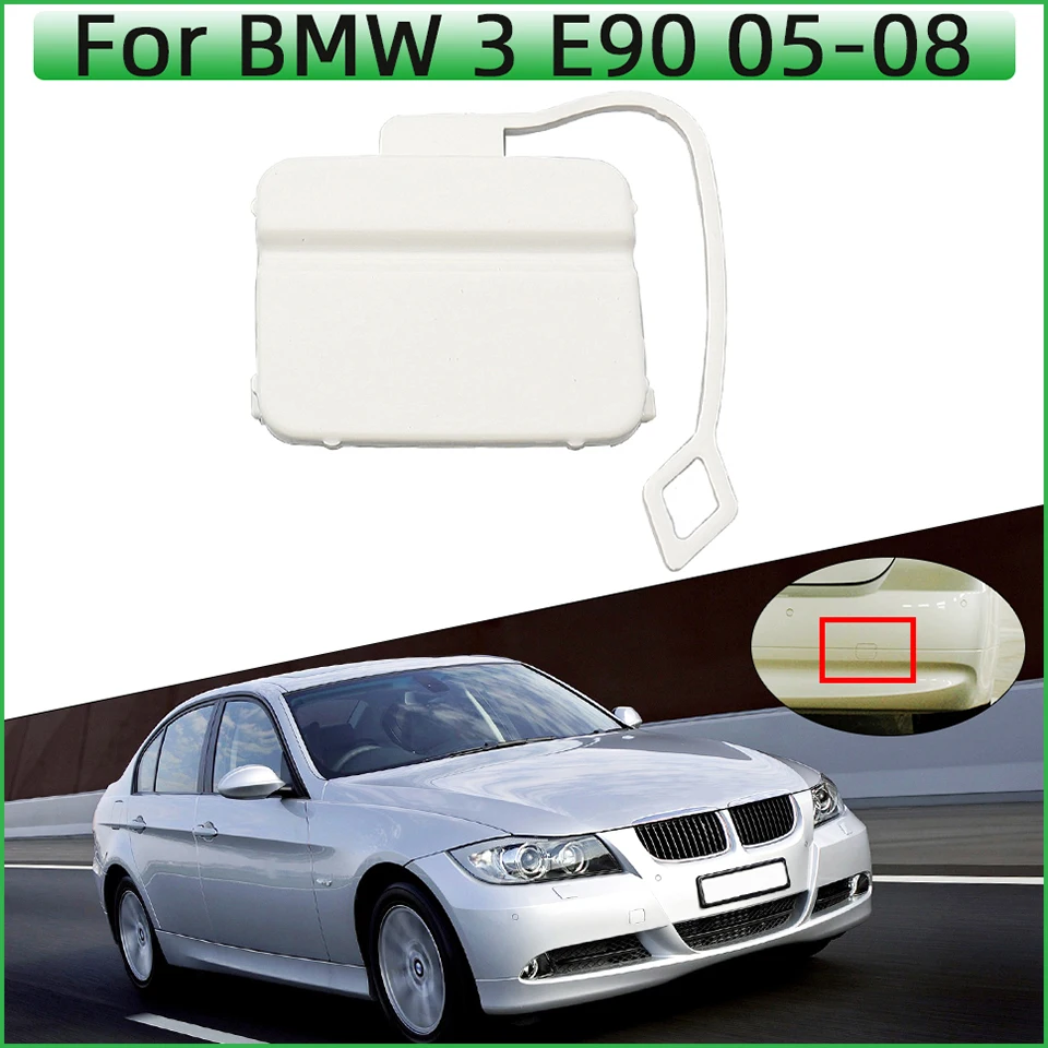 

Car Rear Bumper Towing Hook Cover For BMW 320 323 325 328 330 E90 2005 2006 2007 2008 Tow Hitch Trailer Lid Painted Trim Cap