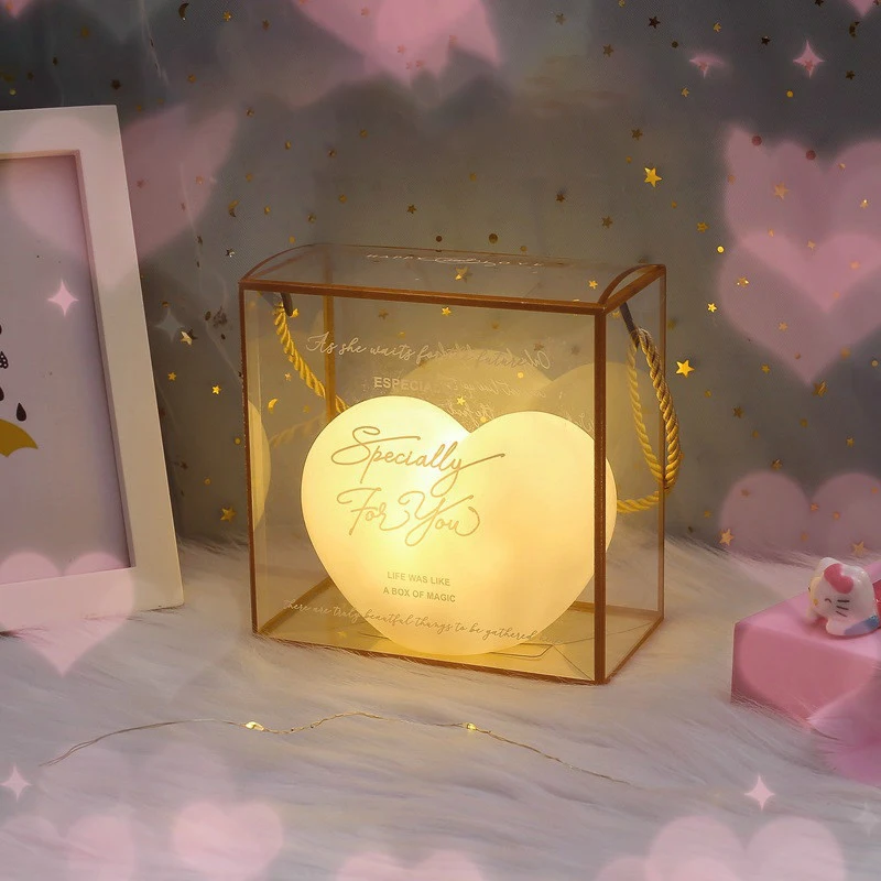 

Romantic Valentine's Love Hearts Light Desk Lamp for Kid Baby Birthday Gift Fairy Lights Battery Powred LED Night Lights