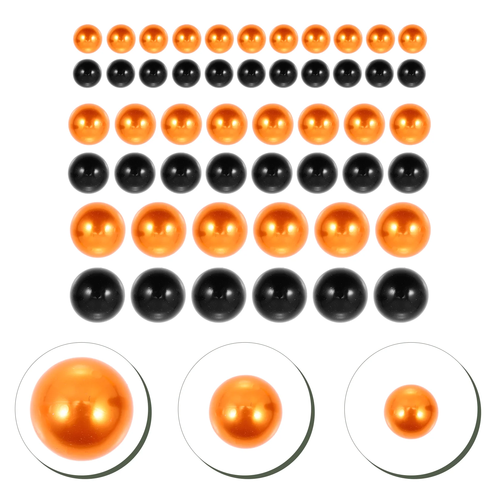 

500 Pcs Vase Filler Beads Black Wedding Decor DIY Pearl Vase Makeup Ornament Floating Pearls Scatter Vase Floating Pearl