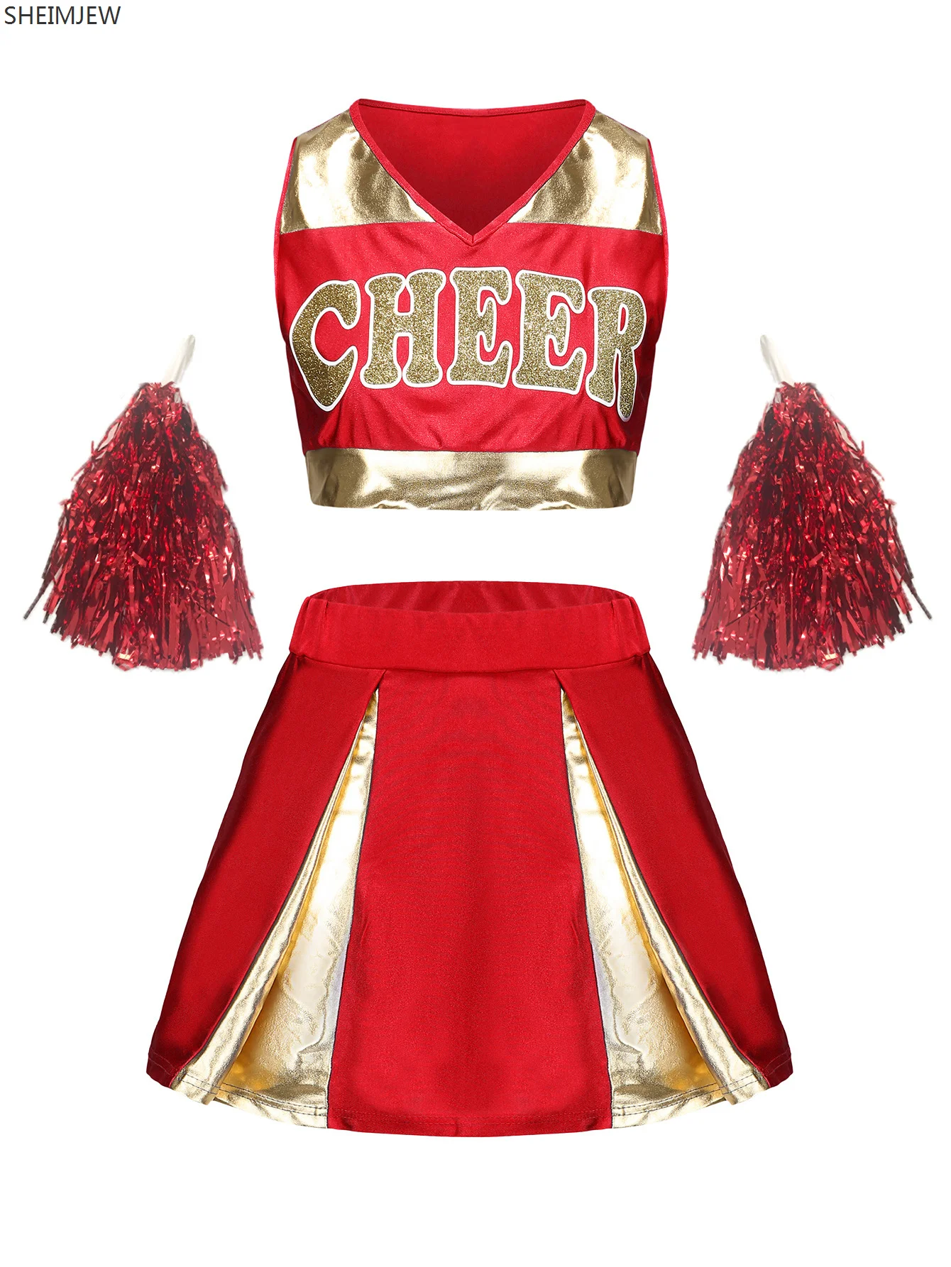 2024 карнавальный костюм болельщика для девочек наряд черлидинга танцевальные