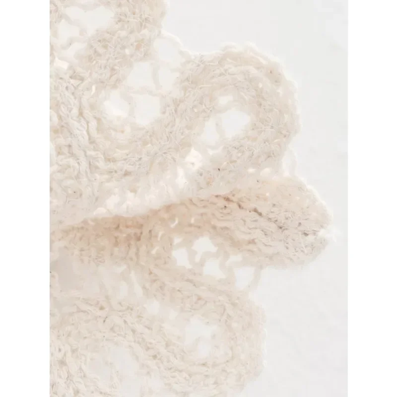 Вечерний женский модный вязаный крючком комплект из 2 предметов TRAF ZR женская