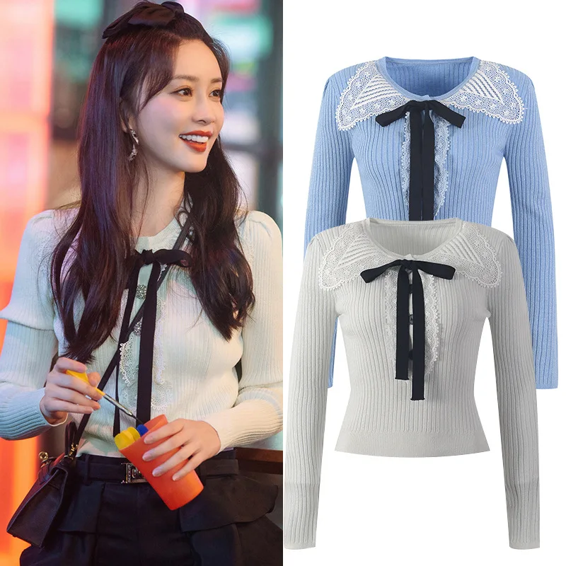 

Sweater y2k korean style vintage women fashion mujer kawaii cute oversize plus size 2020 2021 aesthetic sueter knitted top