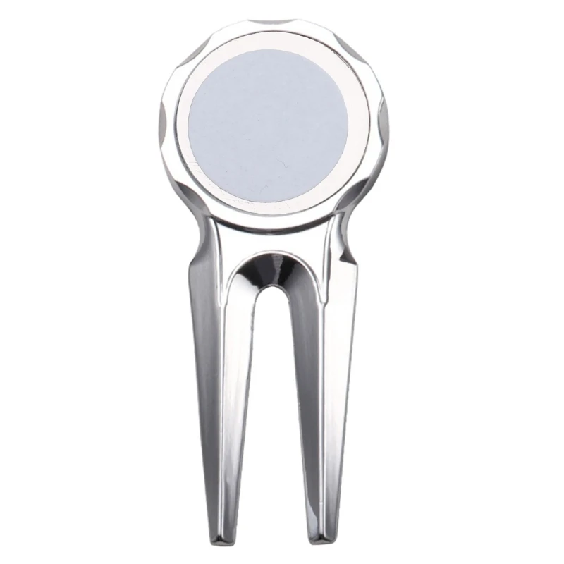 

Golf Divot Repair Tool, Mini Golf Divot Tool with Ball Marker, Zinc Alloy Multi-functional Golf Divot Repair Pitch Fork
