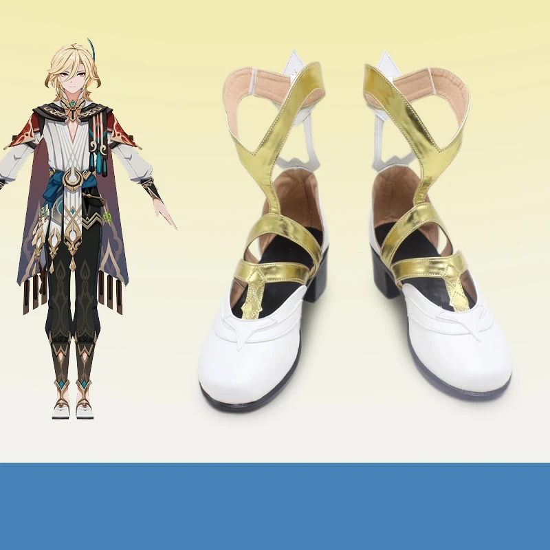 

COSLEE Genshin Impact Kaveh Game Suit Cosplay Shoes Universal Combat Role Play Used Accessories For Men 35-48 2023 New
