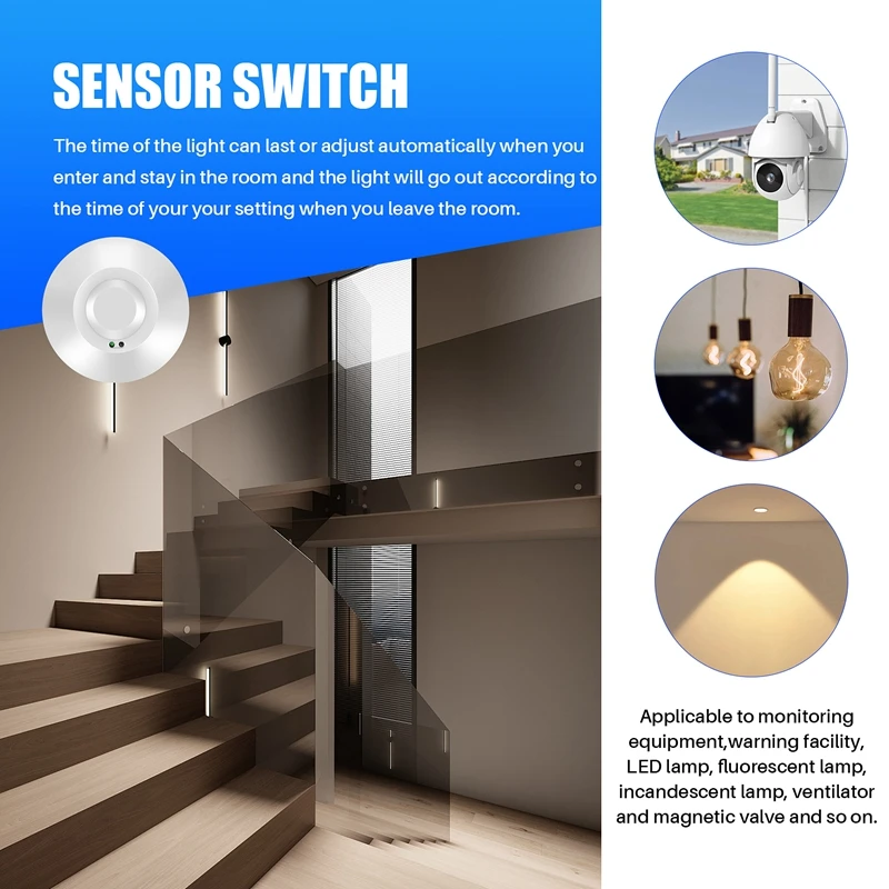 Микроволновый датчик движения 220 В 800 Вт