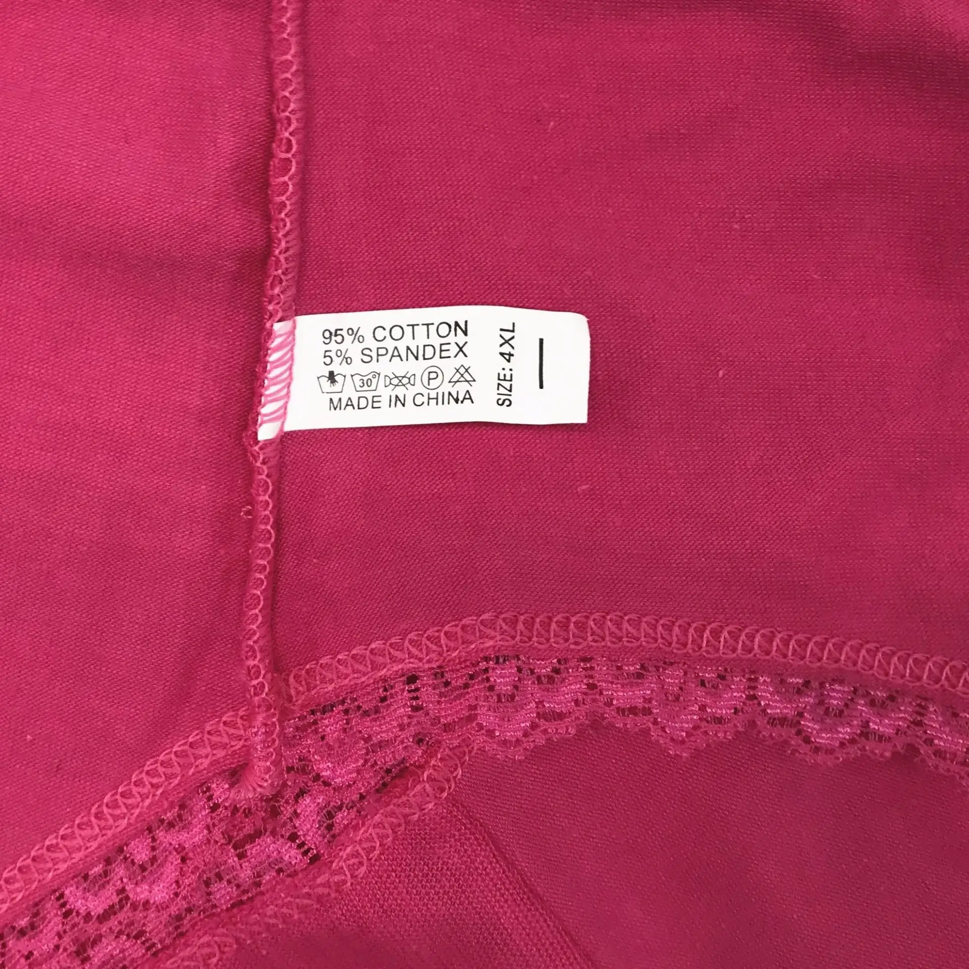 FUNCILAC Plus Size Underwear Women Sexy Lace Briefs Print Panties Cotton Crotch Mid-Rise Good Quality Lingerie 2XL-4XL 6 Pcs/lot