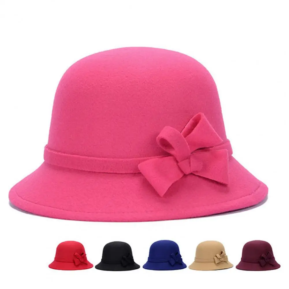 

Classic Bowler Cap Colorfast Breathable Lightweight Cloche Bowler Hat