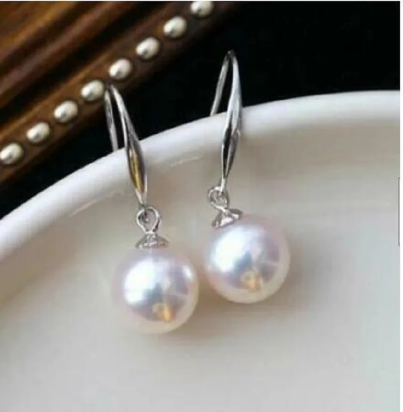 Великолепная белая фотография AAA + real natural 9-10 ММ akoya