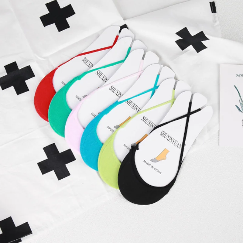 Garter Socks Seamless Summer Suspenders Personality High Heels Socks Shallow Mouth Ladies Socks Half Palm No Heel Cotton