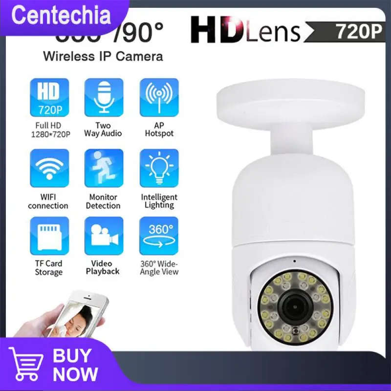 

Камера видеонаблюдения ночного видения 360, панорамный обзор, Водонепроницаемая мини-Ip-камера, водонепроницаемая камера безопасности 720p, Abs