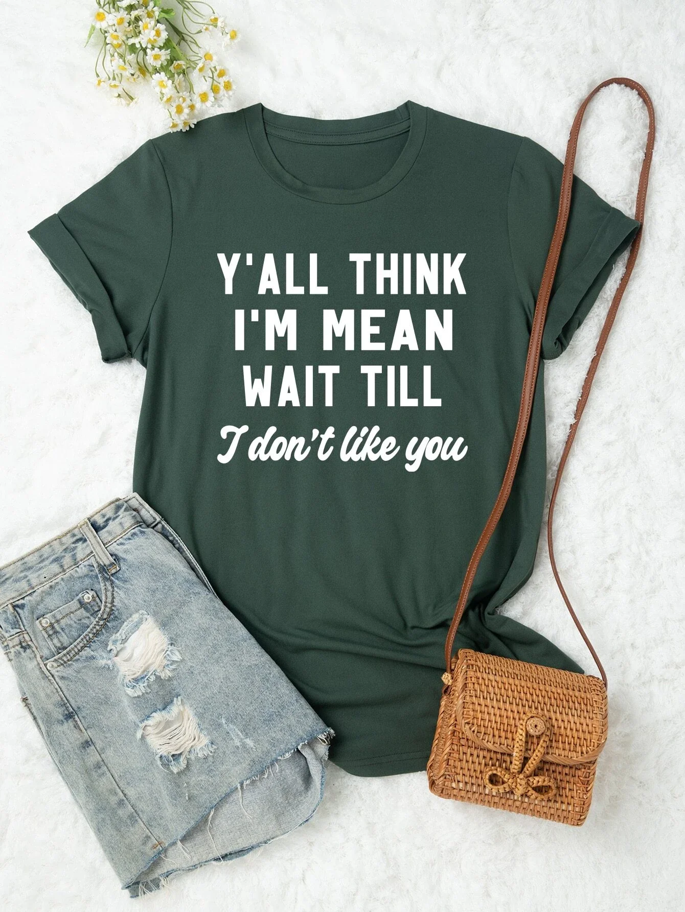 

Slogan Graphic Tee