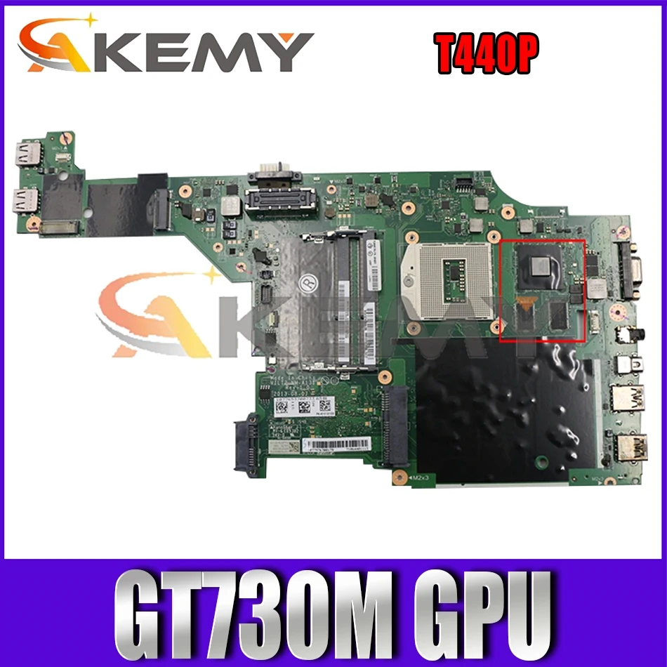 

Материнская плата Akemy VILT2 для ноутбука Lenovo Thinkpad T440P, GPU GT730M 100%, протестированная работа FRU 00HM981 00HM983 04X4086 00HM985