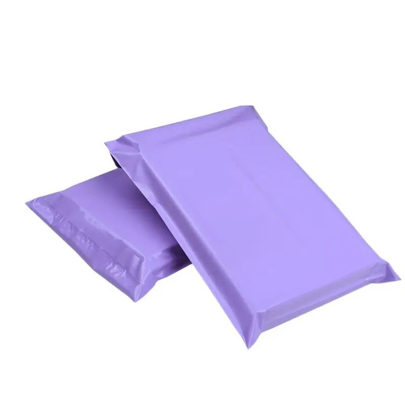 100Pcs/Lot 17*30cm Pink Poly Shipping Mailers Purple Plastic Envelope Bag Mailing Pouch Packing Package