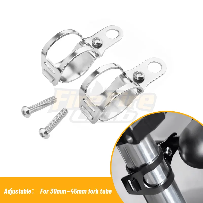 

Universal Motorcycle Turn Signal Light Relocation Fork Clamps Mount Light Holder lamp mount Bracket 2 pcs Lamp Brackets