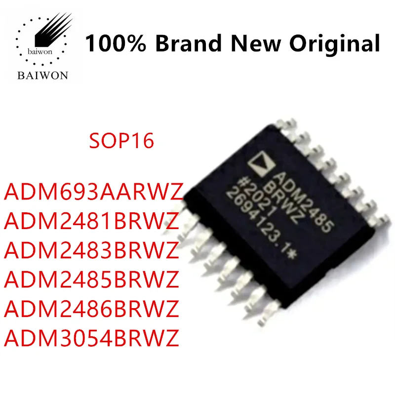

100% Original IC Chip ADM2481BRWZ ADM2485BRWZ ADM2486BRWZ Half Duplex Isolation RS-485 Original