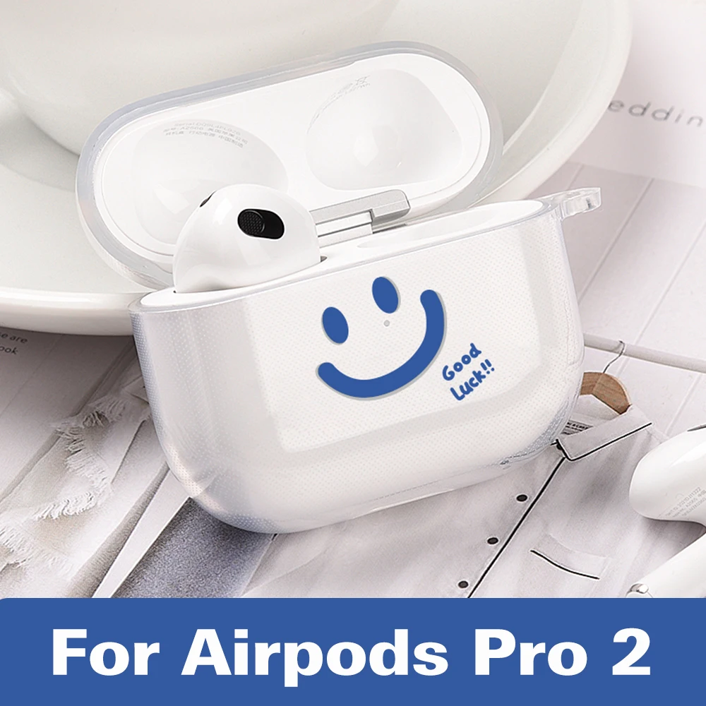 

Мягкий прозрачный чехол Smile для Airpods Pro 2, чехол для Apple airpods Pro 2 3, чехол с астронавтом, Прозрачный чехол для Airpods Pro 2 1