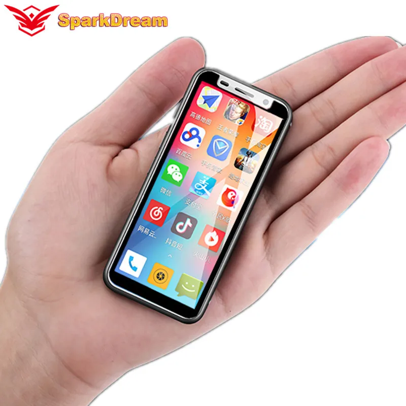 4G Lte Smallest Android Mobile Phone 3.4'' MTK6739 1GB RAM 8GB 32GB ROM Quad Core Android 8.1 1200mah MINI Small SmartPhone