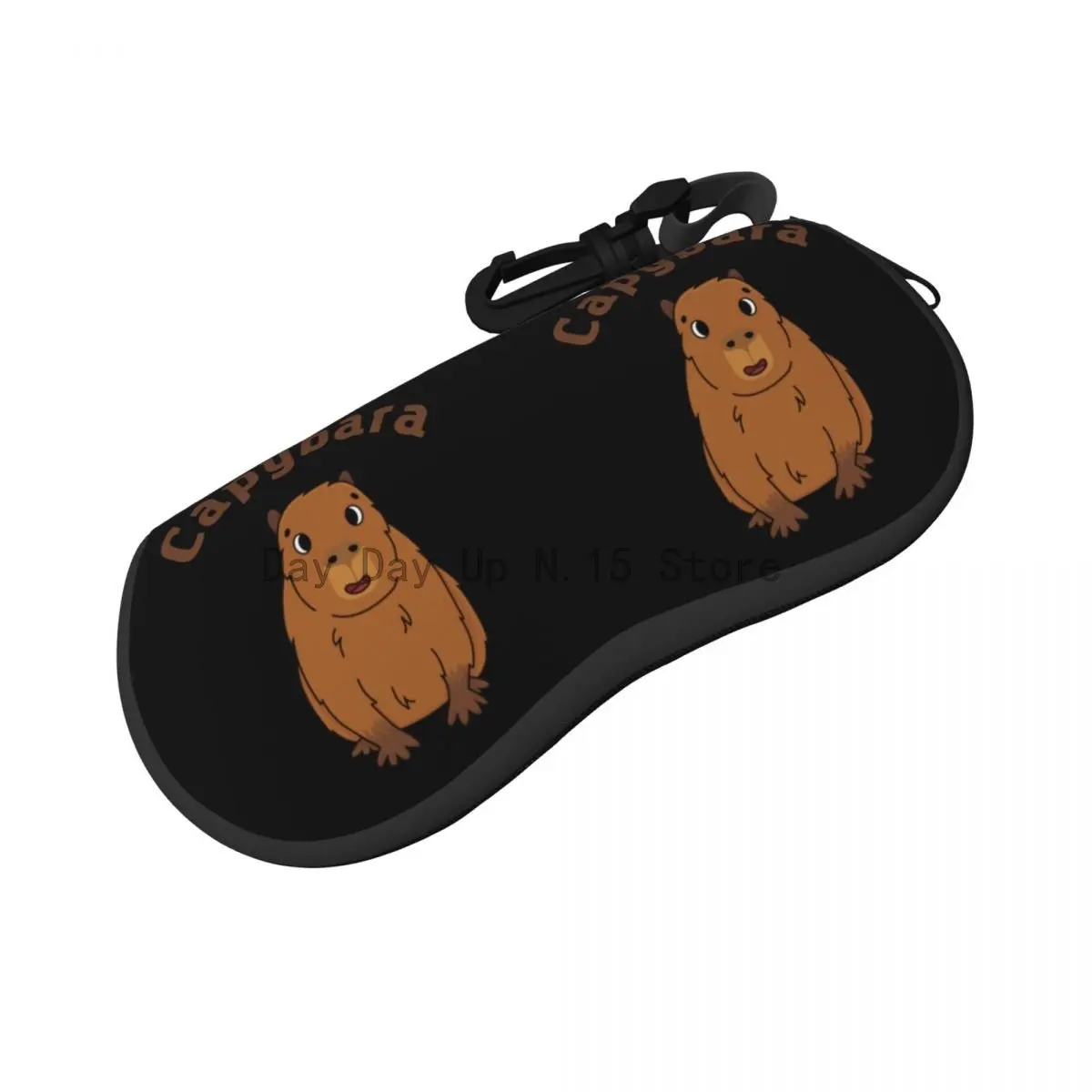 

Capybara Cute Animals Horizontal Glasses Case design lover rodent art Pocket Original Sunglasses Pouch Retro Eyewear Accessory