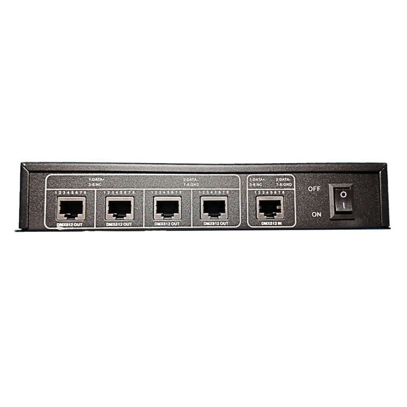 Переменный ток 240-в вход DMX512 от 1 до 4 концентратора DMX ретранслятор сигнала
