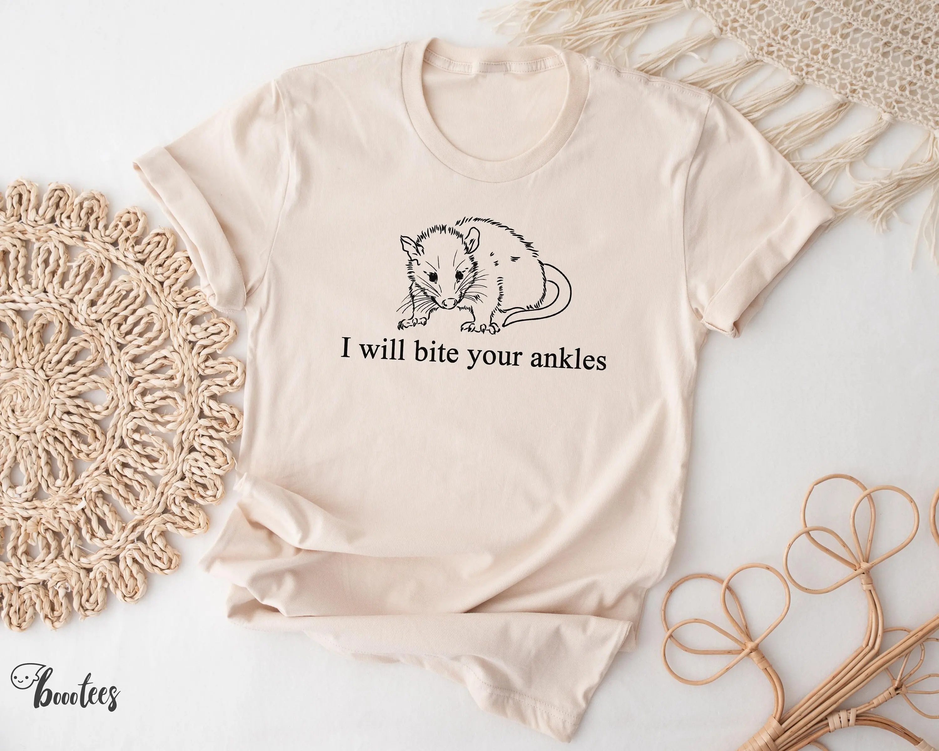 Футболка с опосом-мемом идея Possum подарок для животных мусор панда енот дикая