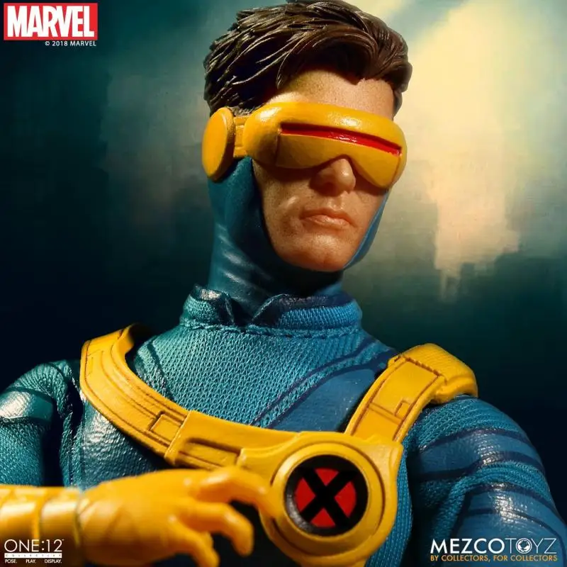Оригинальная экшн-фигурка в наличии Mezco ONE:12 Marvel Cyclops Аниме Коллекция фигурок