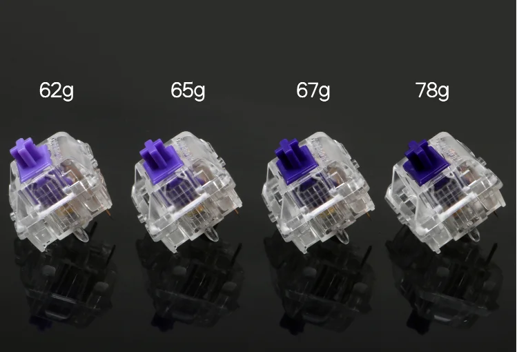 Переключатели Zealios V2 5-контактные (тактильные) 62 г/65 г/67 г/78 г для механической
