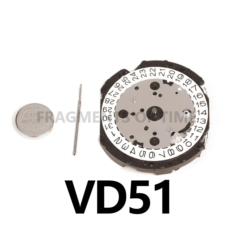 Новый японский механизм для адаптивной замены VD51C VD51B часов VD51 аксессуары ремонта