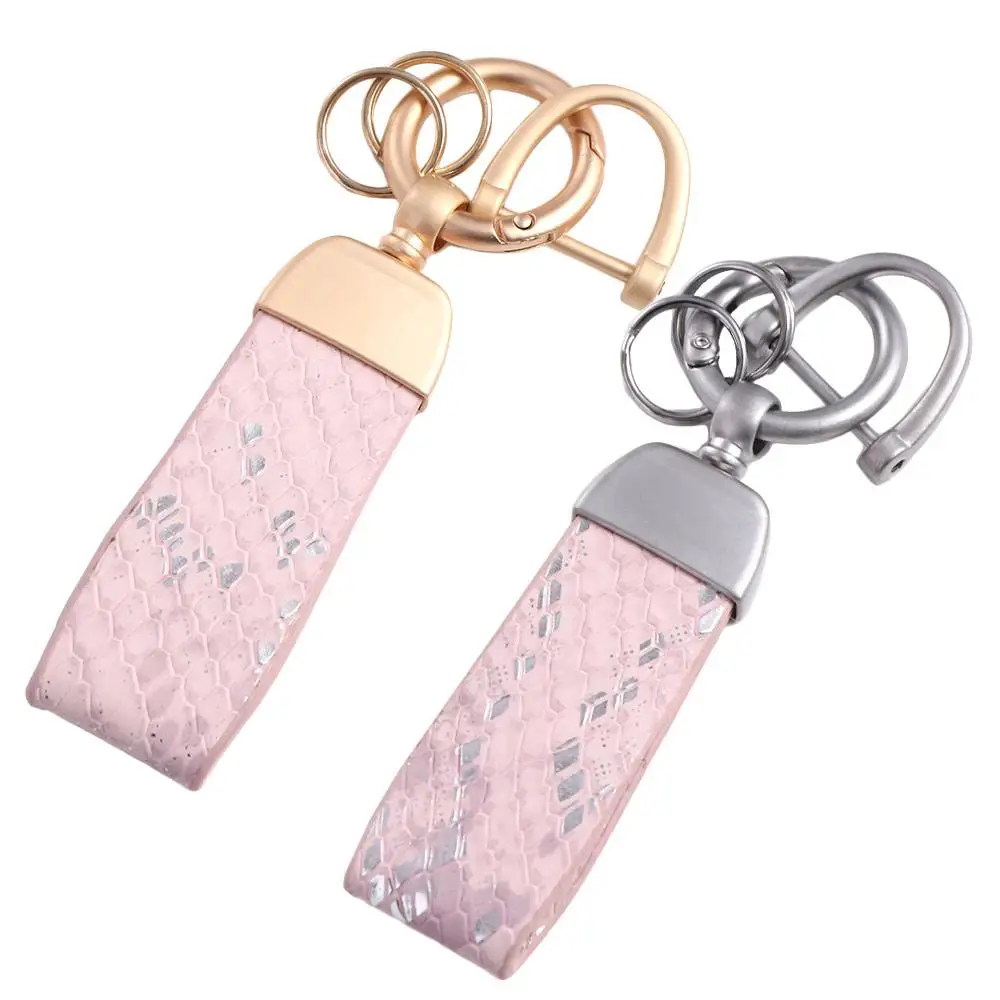 Роскошный брелок из натуральной кожи с резьбой и пряжкой индивидуальный кожаный