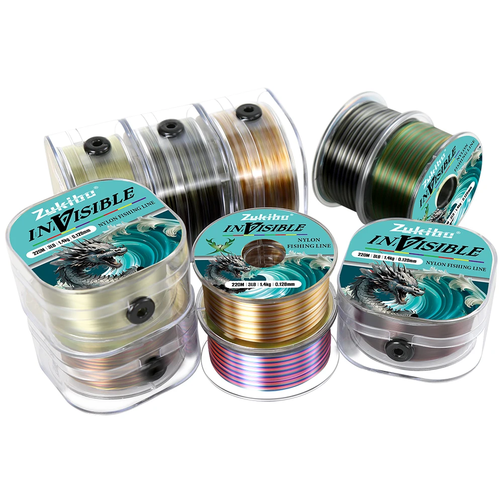 ZUKIBO JIAOLONG 220 м 350 нейлоновая леска премиум-класса прочная монофильная основная