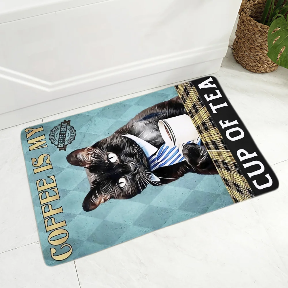 

Soft Indoor Carpet Doormat Entrance Mat Living Anti Room Slip Anime Rug Memory Foam Coffee Cat Bath Mats Room Carpets Prayer Rug