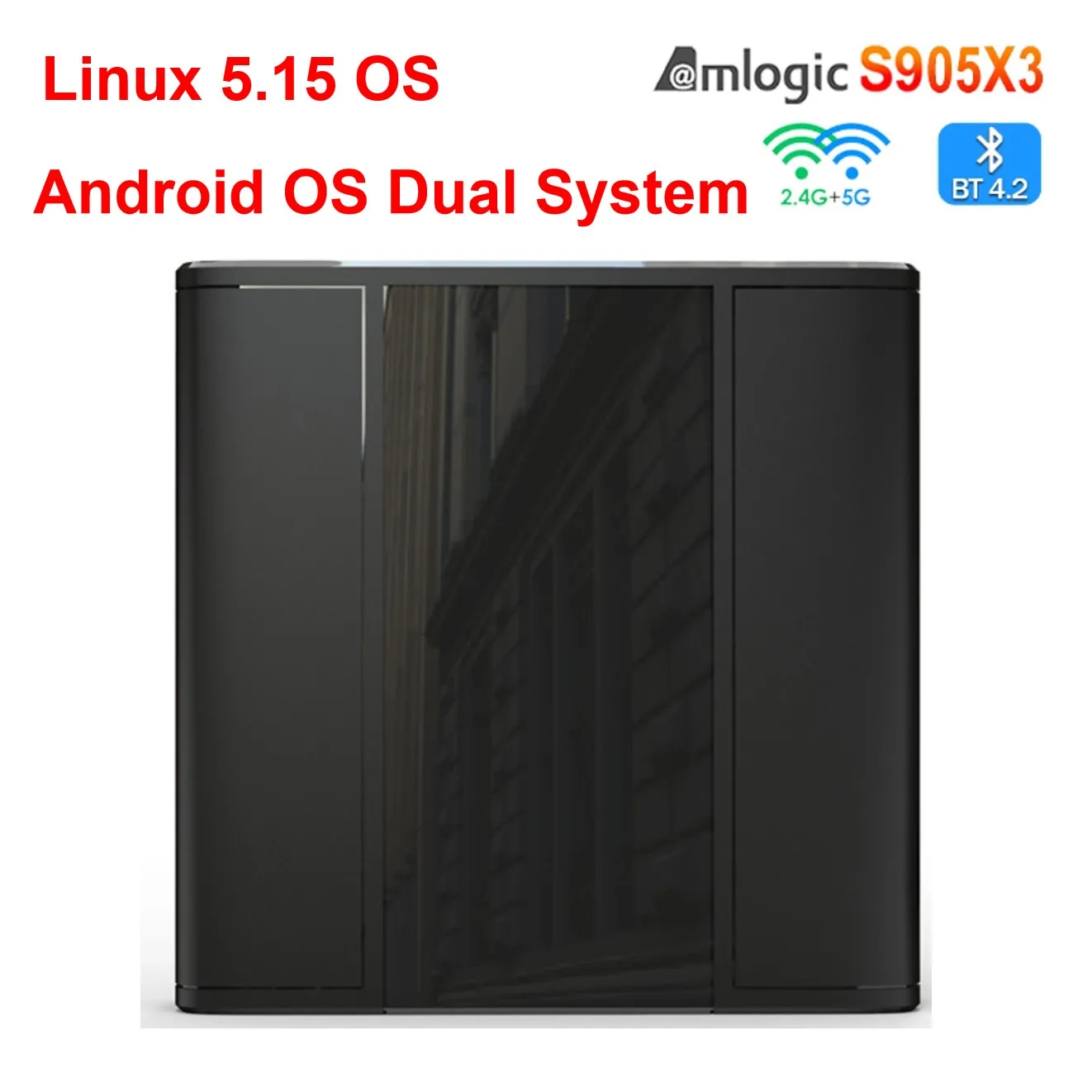 ТВ-приставка Linux 5 15 OS Android с двойной системой BT 4 2 4G/Φ Wi-Fi Amlogic S905X3 Гб 32 ГБ