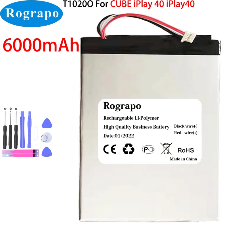 New 3.7V 6000mAh ALLDOCUBE iPlay40 T1020 Tablet PC Battery For CUBE iPlay40