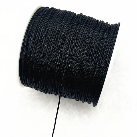 NEW 0.4/0.8/1.0/1.5mm Nylon Cord Thread Chinese Knot Macrame Cord Bracelet Braided String DIY Tassels Beading Shamballa Thread
