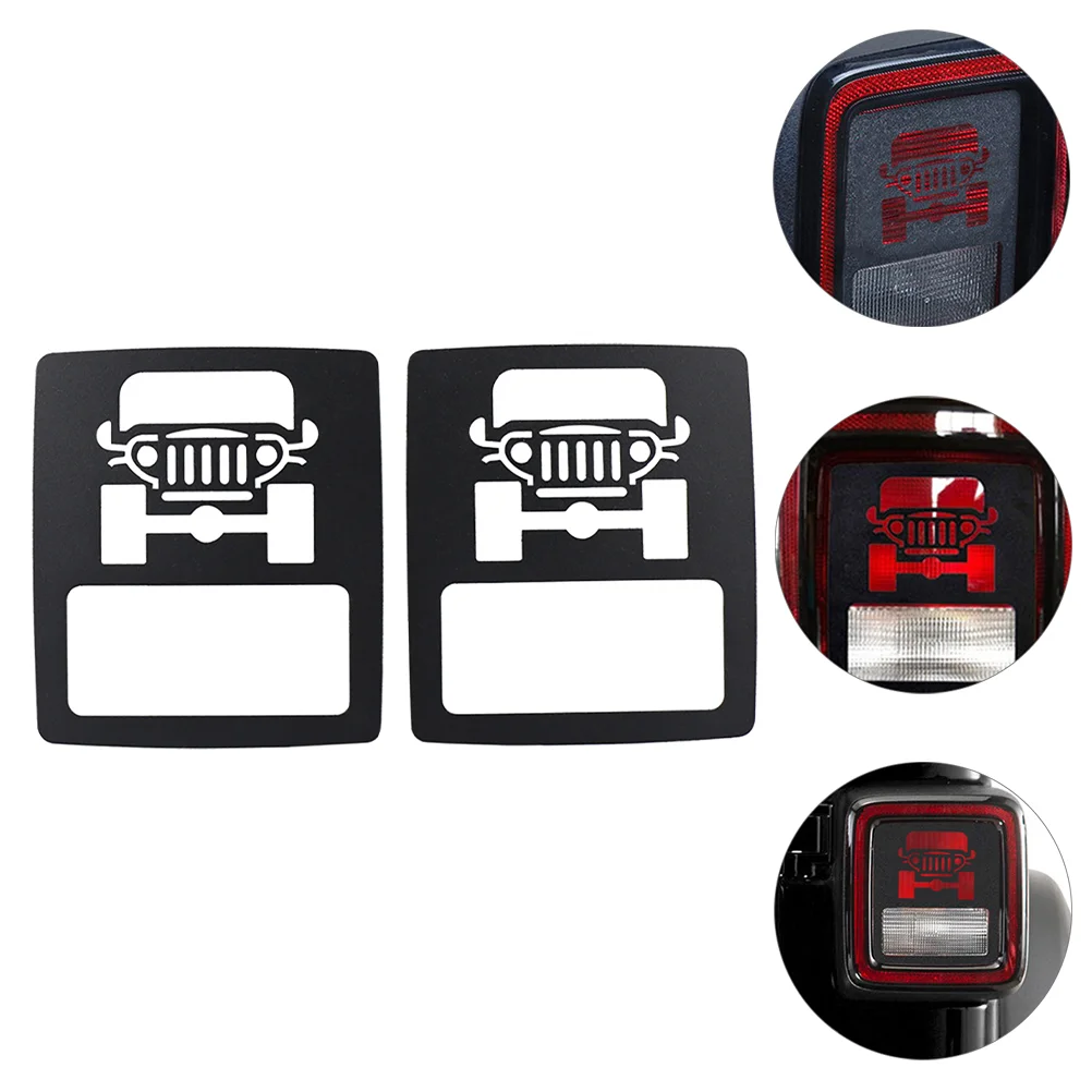 

2pcs Simple Car Taillight Decor Rear Lampshade Car Taillight Cover