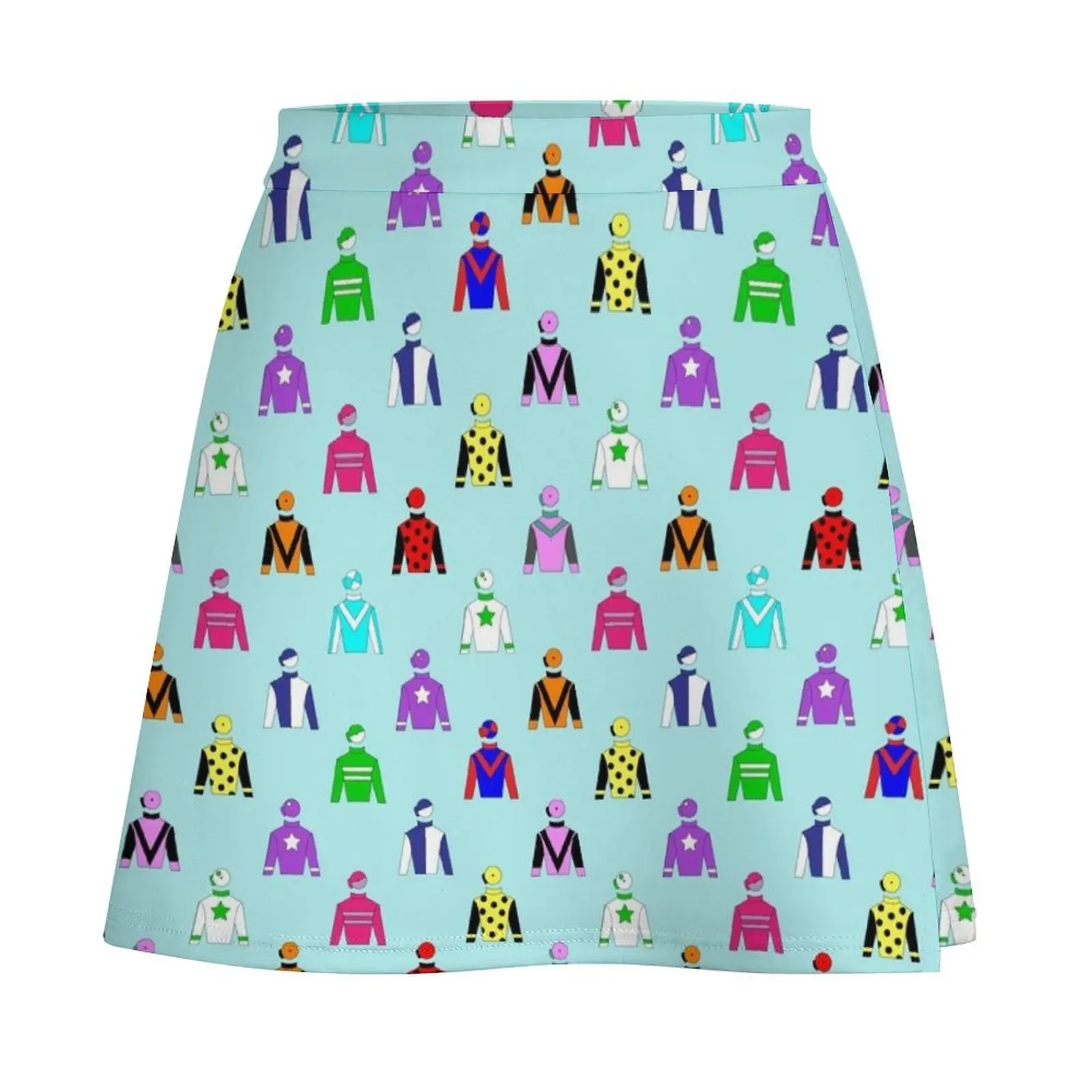 Скачки Жокей Шелковая мини-юбка платье женская летняя Женская юбка