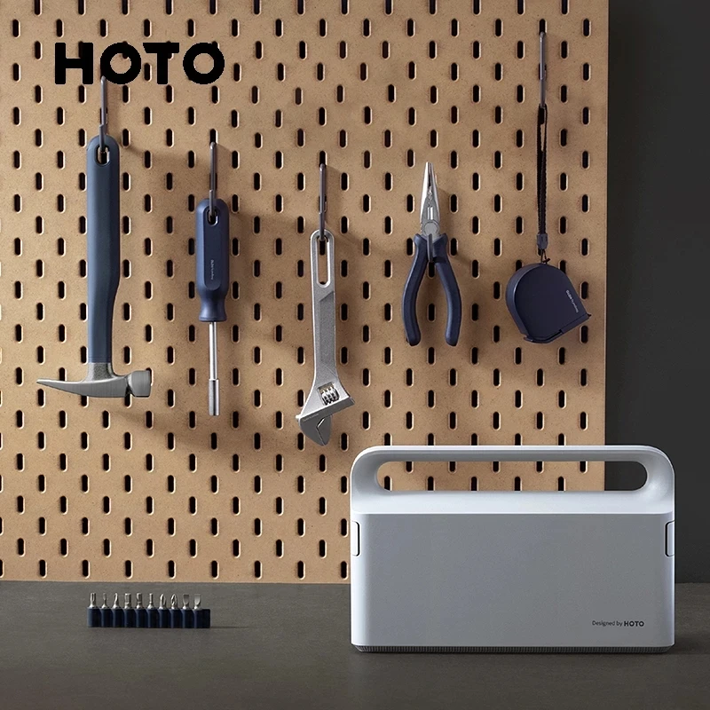 

Youpin HOTO Manual Toolbox Hand Tool Set Portable Screwdriver Spanner Hammer Tape Measure Pliers for Home Repair Installation