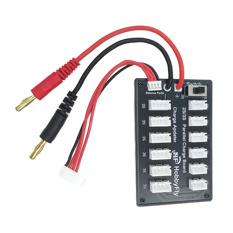 

2S-3S Charging Plate Board Parallel Charging Board 6-in-1 Multi- Parallel Balanced Charger Expansion Board for Imax- B6