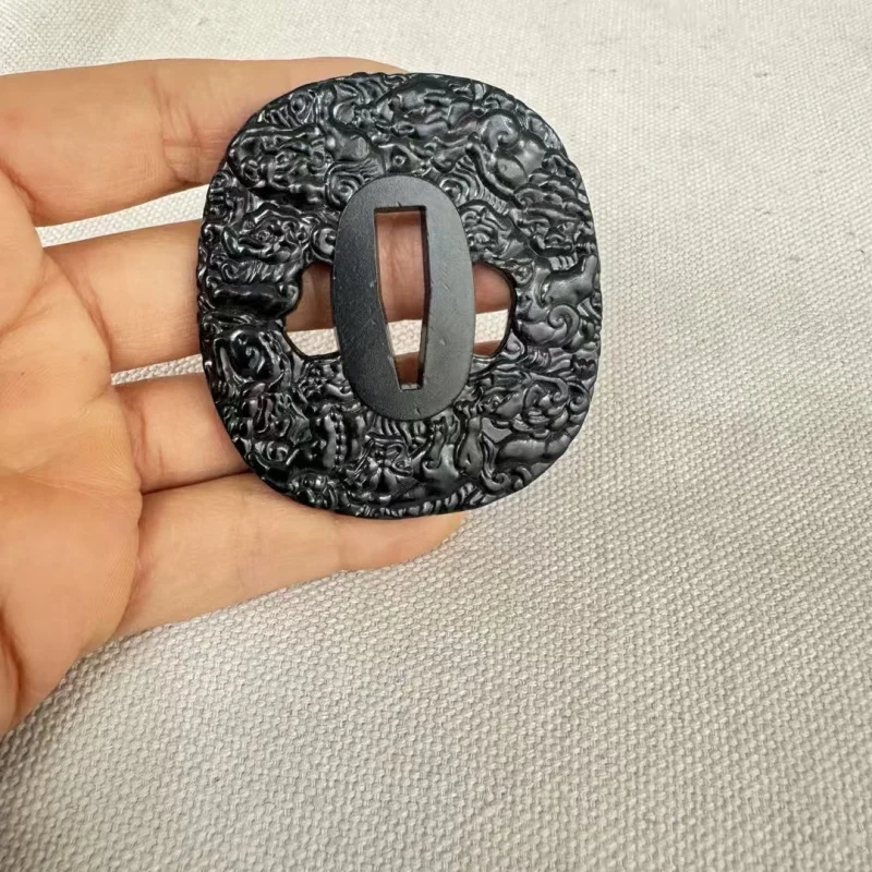 

Tsuba для танто SWORD, бирюзовый бронзовый цвет
