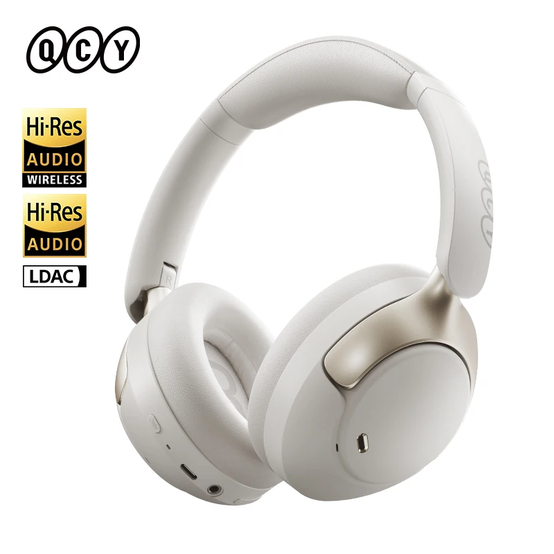 Фото QCY H3 PRO Наушники Bluetooth с ANC, адаптивная гарнитура с активным шумоподавлением 50 дБ, беспроводные наушники LDAC Hi-Res, время воспроизведения 55 ч №1