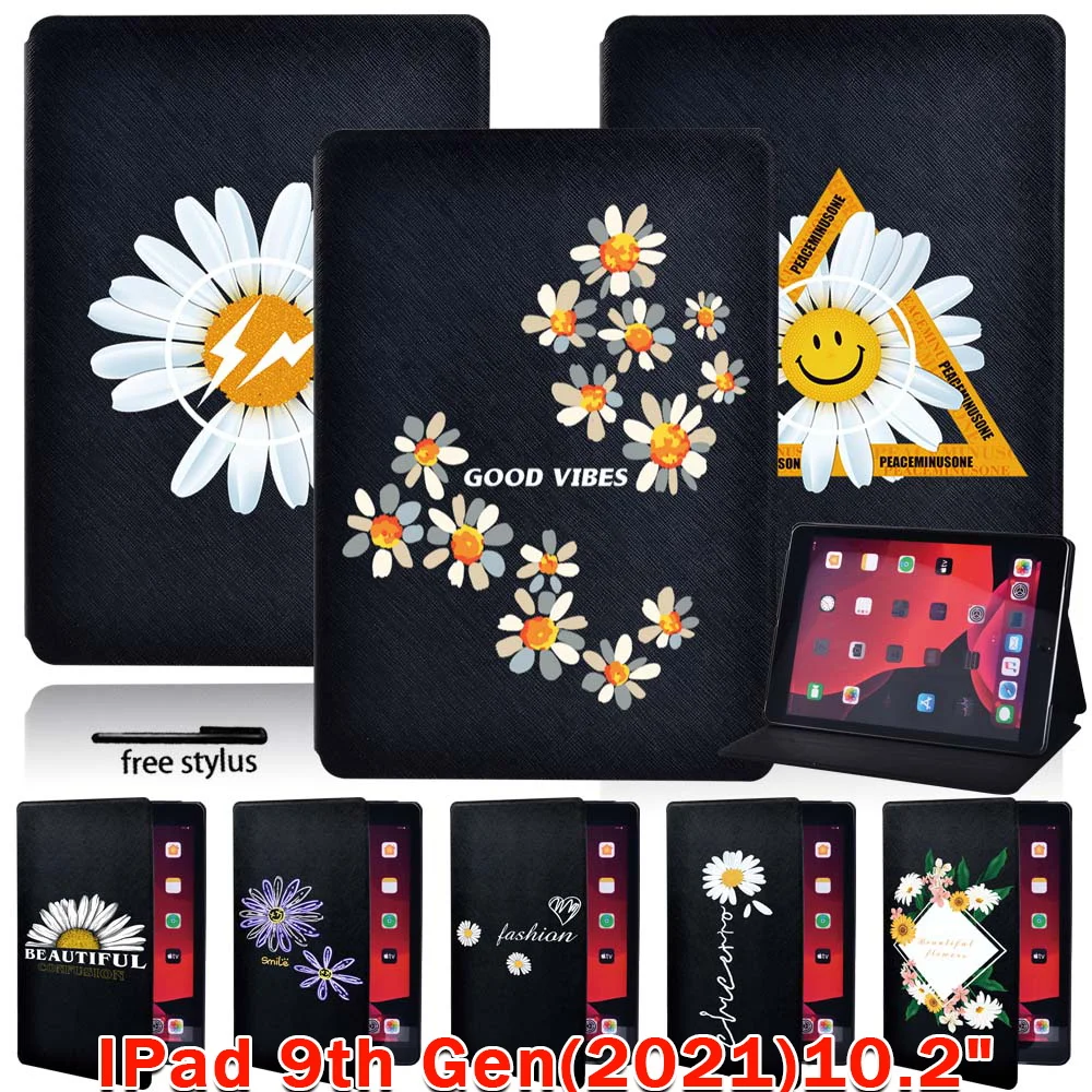 

Case for Apple IPad (2021) 9th Generation 10.2" Camouflage Pattern Leather Tablet Folding Stand Cover for ipad 9 Cases