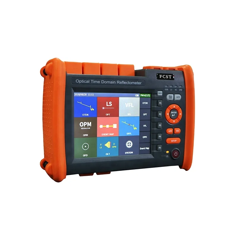 

FCST080612-S2 5.8 Inch SM 1310/1550nm 38/36dB Fiber Optic Optical Domain Time Reflectometer OTDR For FTTH Network Maintenance