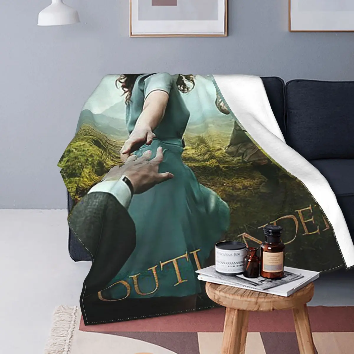 

Outlander 3D Print Blankets Sofa Cover Fleece Decoration Tv Series Anime Gift Throw Blanket for Bedding Outdoor Plush Thin Quilt