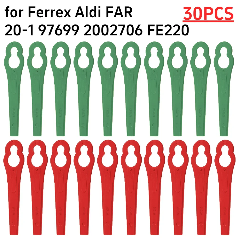30 шт. пластиковые лезвия для стрижки травы Ferrex Aldi FAR 20-1 97699