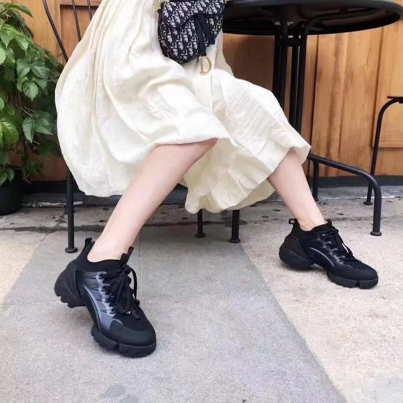 Versatile casual women's shoes Luxury quality celebrity with the same height casual shoes Heightened thick soled dad shoes