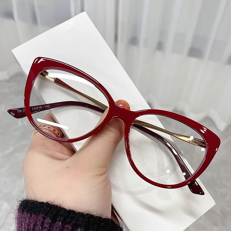 

Fashion Cat Eye Optical Glasses Frames Women Vintage Clear Lens Optical Eyeglasses Frame Prescription Spectacle Frames Oculos