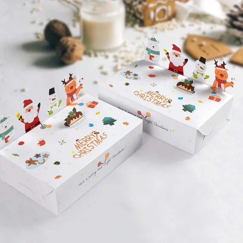 

Three-Dimensional Animal Christmas Party Gift Packaging, Paper Box, Santa Claus, Cute Kids Holiday, Happy Year Party Favor
