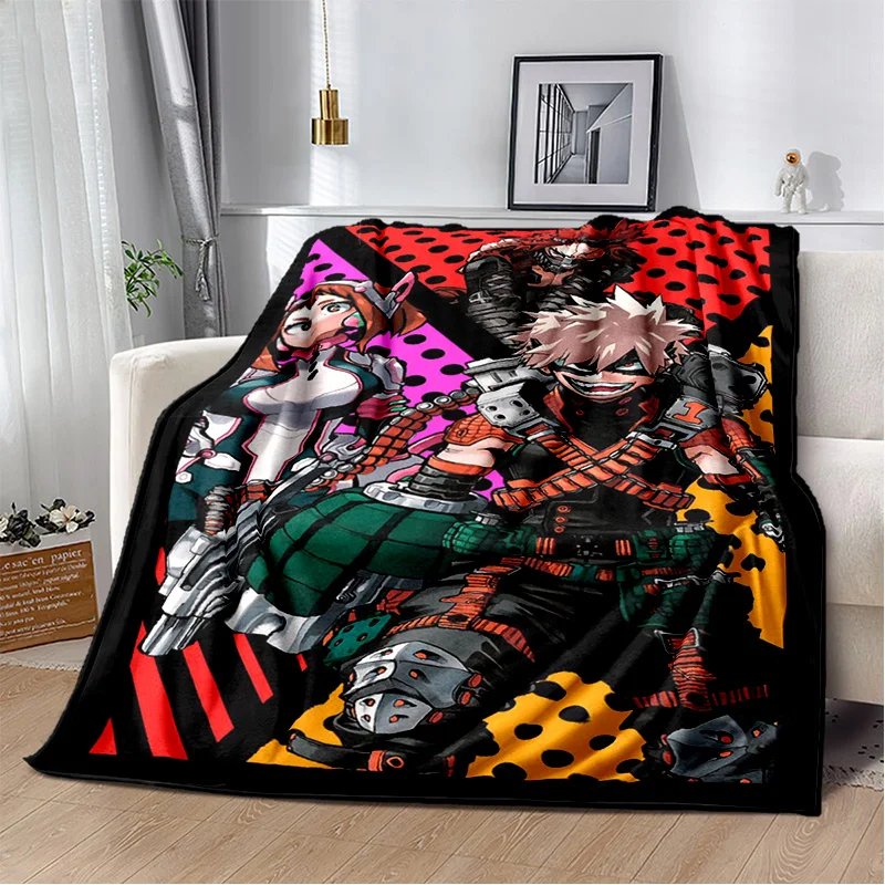 

My Hero Academia Katsuki Bakugou Blanket Anime Characters Flannel Blankets Soft All Season Light Weight Cozy Blankets