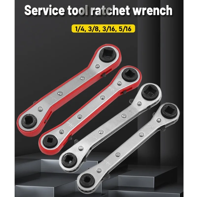 

Compressor Ratchet Wrench 1/4-3/8 3/16-5/16 Square spanner Mechanical Workshop Tools Key Set For Air Conditioning Refrigeration