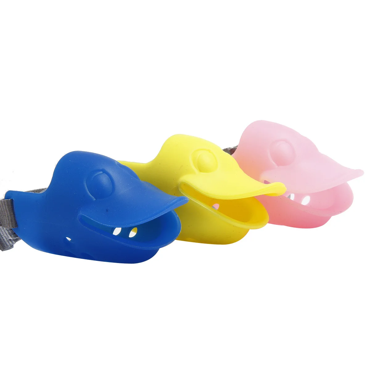 

Dog Silicone Muzzle Cute Duck Mouth Mask Luminous Muzzle Bark Bite Stop Small Dog Anti-bite Masks for Dog Pets Accessories